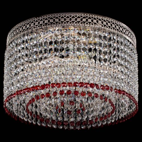 Люстра Венеция Капель №3 красная в Кирове Гусь Хрустальный