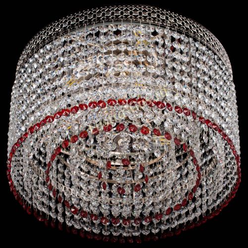 Люстра Венеция Капель №3 красная в Кирове Гусь Хрустальный