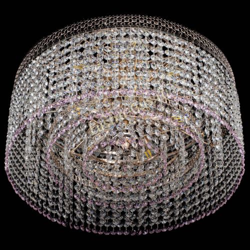 Люстра Венеция Капель №5 розовая в Кирове Гусь Хрустальный