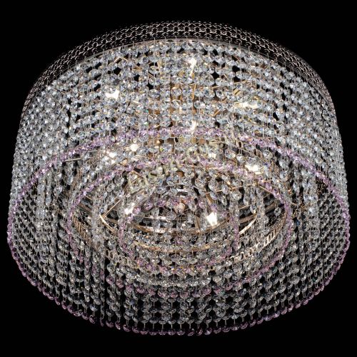 Люстра Венеция Капель №5 розовая в Кирове Гусь Хрустальный