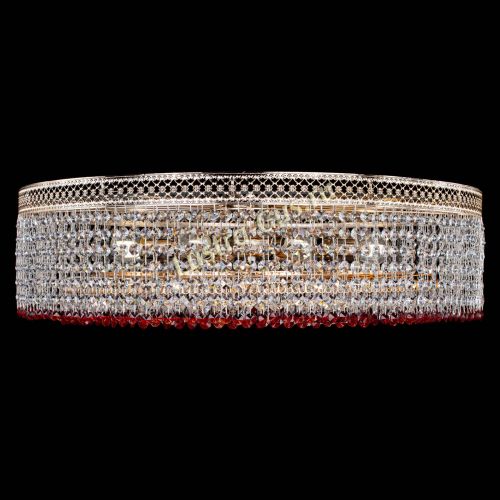 Люстра Венеция Капель №8 оптикон красная в Кирове Гусь Хрустальный