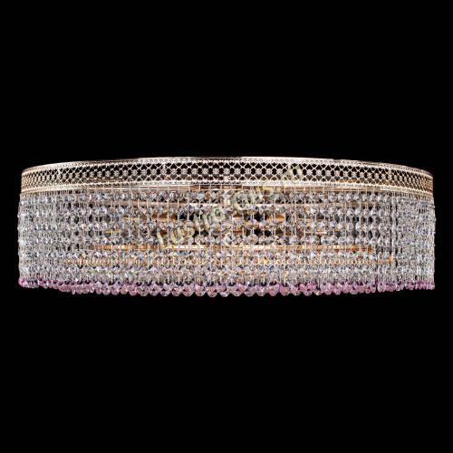 Люстра Венеция Капель №8 оптикон розовая в Кирове Гусь Хрустальный