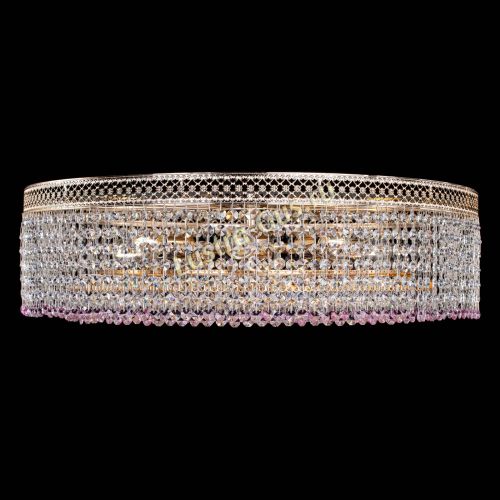 Люстра Венеция Капель №8 оптикон розовая в Кирове Гусь Хрустальный