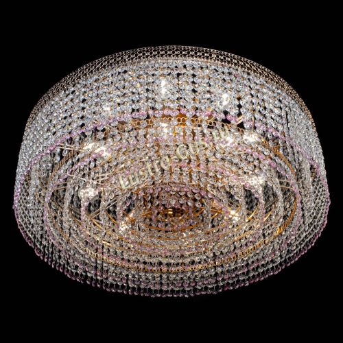 Люстра Венеция Капель №8 оптикон розовая в Кирове Гусь Хрустальный