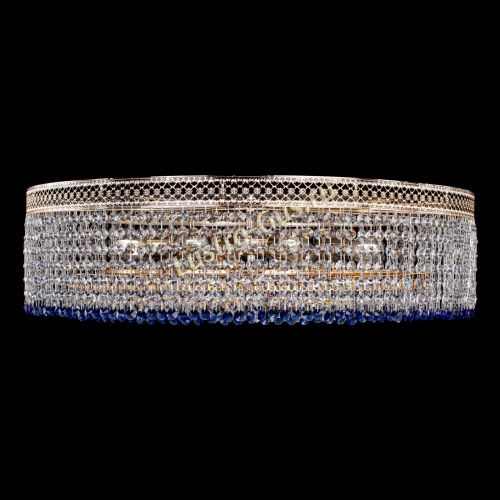 Люстра Венеция Капель №8 оптикон синяя в Кирове Гусь Хрустальный