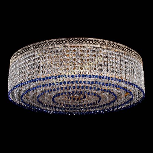 Люстра Венеция Капель №8 оптикон синяя в Кирове Гусь Хрустальный