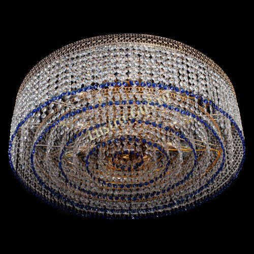 Люстра Венеция Капель №8 оптикон синяя в Кирове Гусь Хрустальный