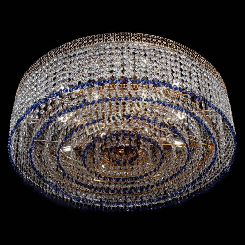 Люстра Венеция Капель №8 оптикон синяя в Кирове Гусь Хрустальный