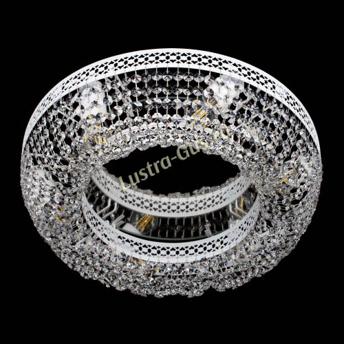 Люстра Венеция Кольцо №6 белая в Кирове Гусь Хрустальный