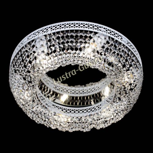 Люстра Венеция Кольцо №6 белая в Кирове Гусь Хрустальный