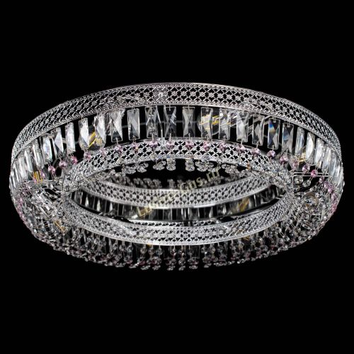 Люстра Венеция Кольцо №8 пластинка розовая в Кирове Гусь Хрустальный