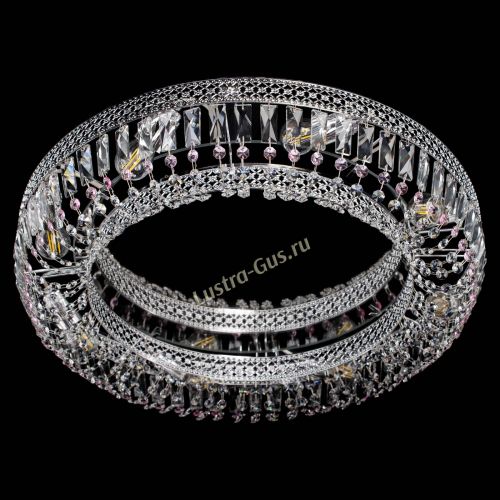 Люстра Венеция Кольцо №8 пластинка розовая в Кирове Гусь Хрустальный