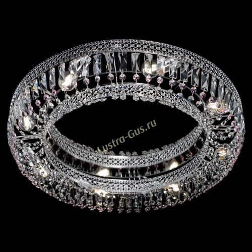 Люстра Венеция Кольцо №8 пластинка розовая в Кирове Гусь Хрустальный