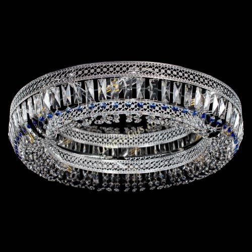 Люстра Венеция Кольцо №8 пластинка синяя в Кирове Гусь Хрустальный