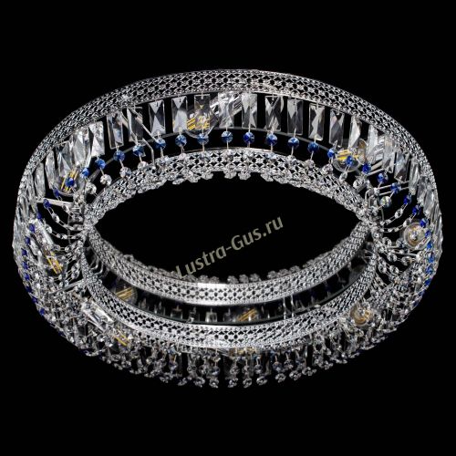 Люстра Венеция Кольцо №8 пластинка синяя в Кирове Гусь Хрустальный