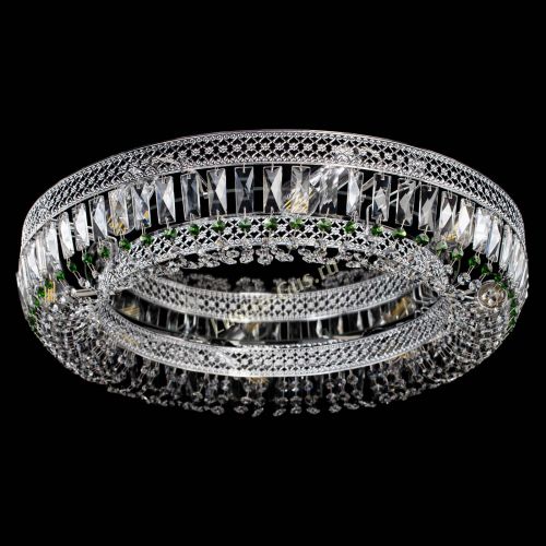 Люстра Венеция Кольцо №8 пластинка зеленая в Кирове Гусь Хрустальный