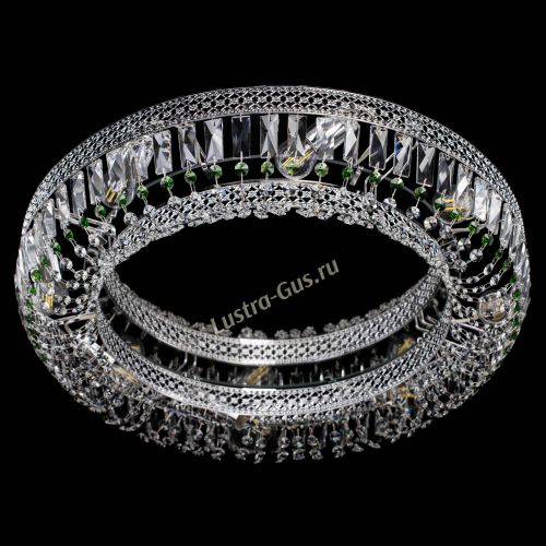 Люстра Венеция Кольцо №8 пластинка зеленая в Кирове Гусь Хрустальный