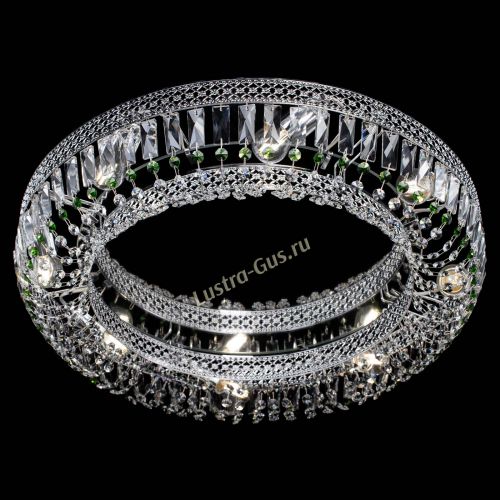 Люстра Венеция Кольцо №8 пластинка зеленая в Кирове Гусь Хрустальный