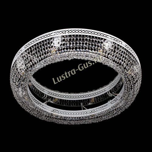 Люстра Венеция Кольцо №8 белая в Кирове Гусь Хрустальный