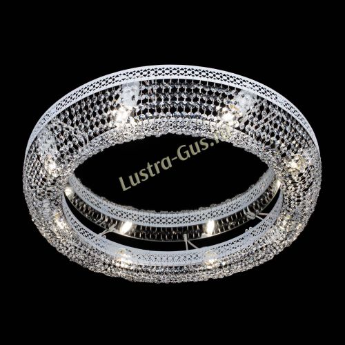 Люстра Венеция Кольцо №8 белая в Кирове Гусь Хрустальный