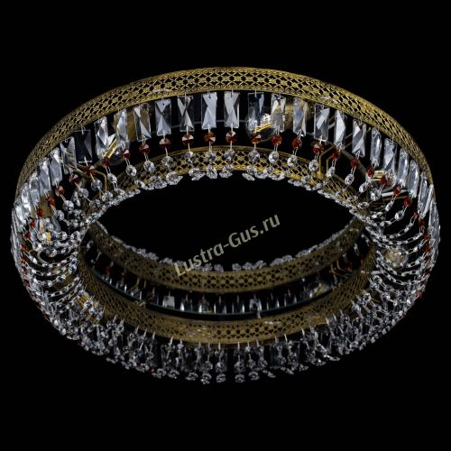 Люстра Венеция Кольцо №8 пластинка под бронзу Чайная в Кирове Гусь Хрустальный