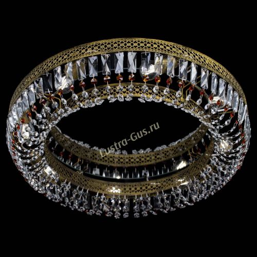 Люстра Венеция Кольцо №8 пластинка под бронзу Чайная в Кирове Гусь Хрустальный