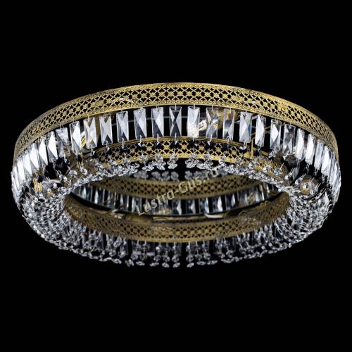 Люстра Венеция Кольцо №8 пластинка под бронзу Черная в Кирове Гусь Хрустальный