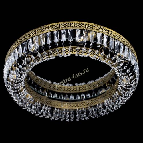 Люстра Венеция Кольцо №8 пластинка под бронзу Черная в Кирове Гусь Хрустальный