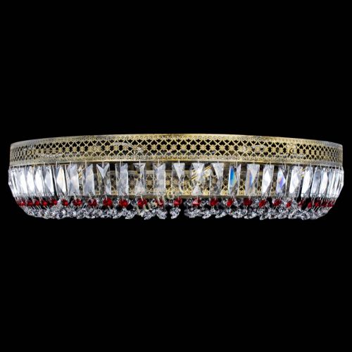 Люстра Венеция Кольцо №8 пластинка под бронзу Красная в Кирове Гусь Хрустальный