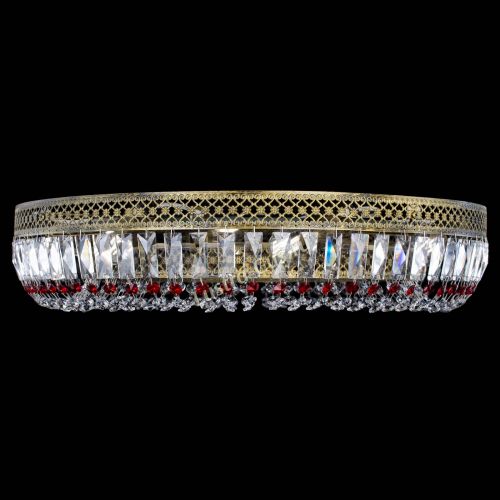 Люстра Венеция Кольцо №8 пластинка под бронзу Красная в Кирове Гусь Хрустальный