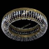 Люстра Венеция Кольцо №8 пластинка под бронзу Розовая в Кирове