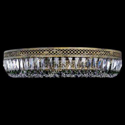 Люстра Венеция Кольцо №8 пластинка под бронзу Зеленая в Кирове Гусь Хрустальный