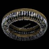 Люстра Венеция Кольцо №8 пластинка под бронзу Зеленая в Кирове