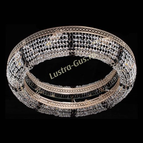 Люстра Венеция Кольцо №8 черная в Кирове Гусь Хрустальный