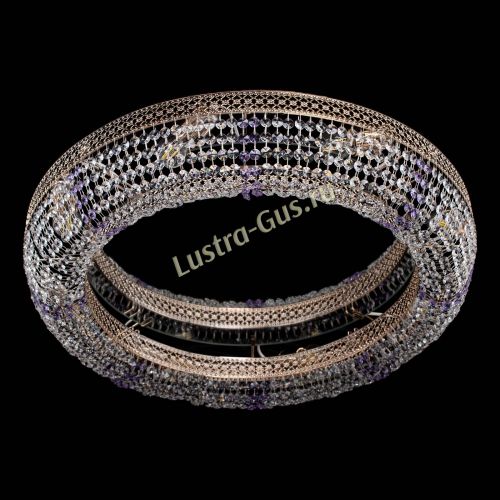 Люстра Венеция Кольцо №8 фиолетовая в Кирове Гусь Хрустальный