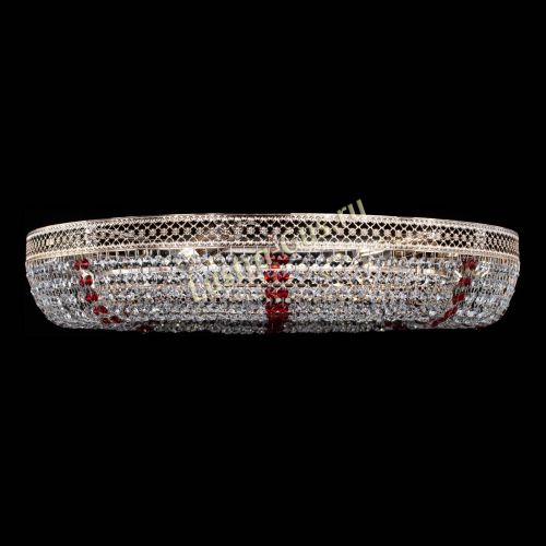 Люстра Венеция Кольцо №8 красное в Кирове Гусь Хрустальный