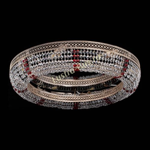 Люстра Венеция Кольцо №8 красное в Кирове Гусь Хрустальный