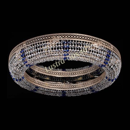 Люстра Венеция Кольцо №8 синее в Кирове Гусь Хрустальный
