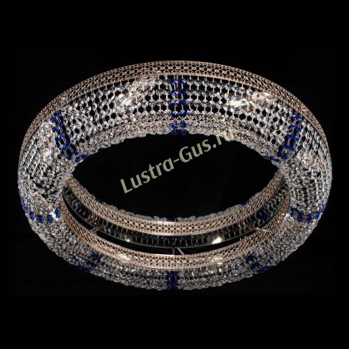 Люстра Венеция Кольцо №8 синее в Кирове Гусь Хрустальный