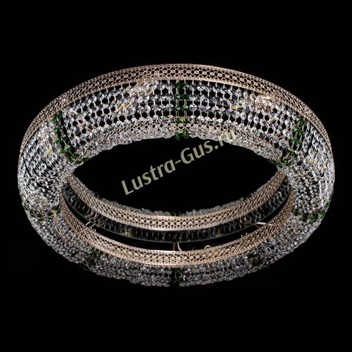 Люстра Венеция Кольцо №8 зеленое в Кирове Гусь Хрустальный