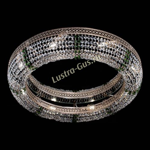 Люстра Венеция Кольцо №8 зеленое в Кирове Гусь Хрустальный