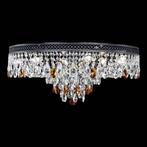 Люстра Венеция Кольцо Черная №8 чайная в Кирове Гусь Хрустальный