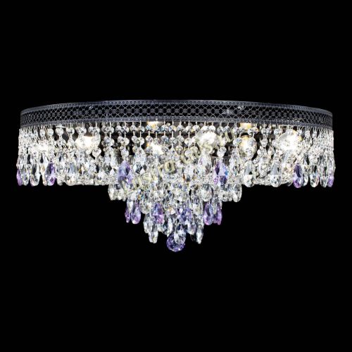 Люстра Венеция Кольцо Черная №8 фиолетовая в Кирове Гусь Хрустальный