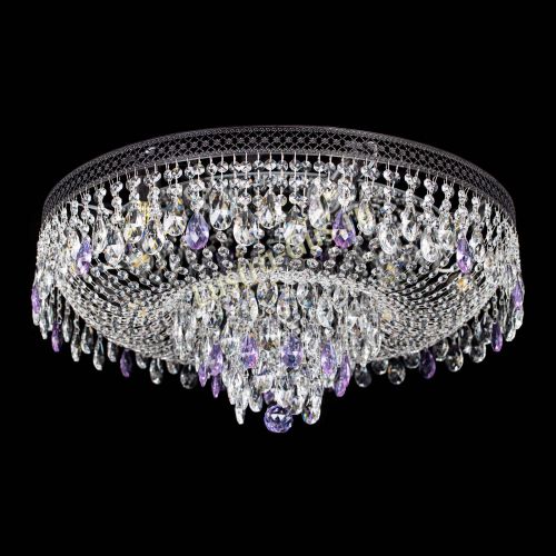 Люстра Венеция Кольцо Черная №8 фиолетовая в Кирове Гусь Хрустальный