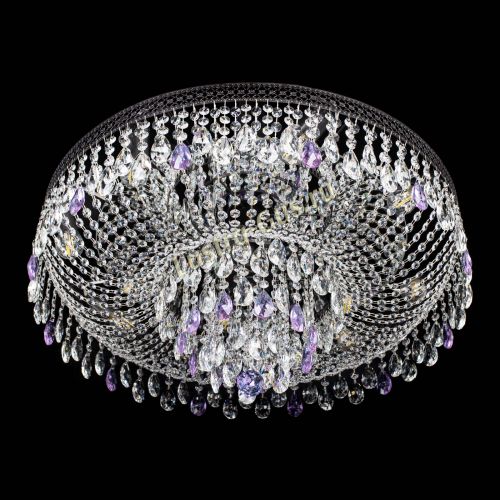 Люстра Венеция Кольцо Черная №8 фиолетовая в Кирове Гусь Хрустальный