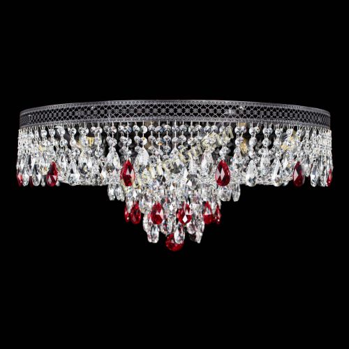 Люстра Венеция Кольцо Черная №8 красная в Кирове Гусь Хрустальный