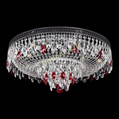 Люстра Венеция Кольцо Черная №8 красная в Кирове Гусь Хрустальный