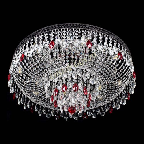 Люстра Венеция Кольцо Черная №8 красная в Кирове Гусь Хрустальный