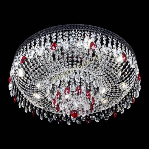 Люстра Венеция Кольцо Черная №8 красная в Кирове Гусь Хрустальный