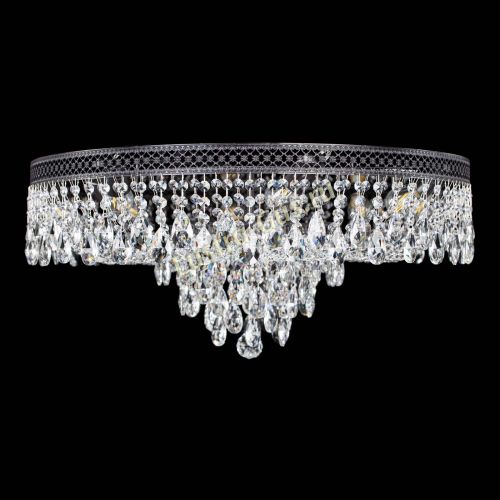 Люстра Венеция Кольцо журавлик №8 черная в Кирове Гусь Хрустальный